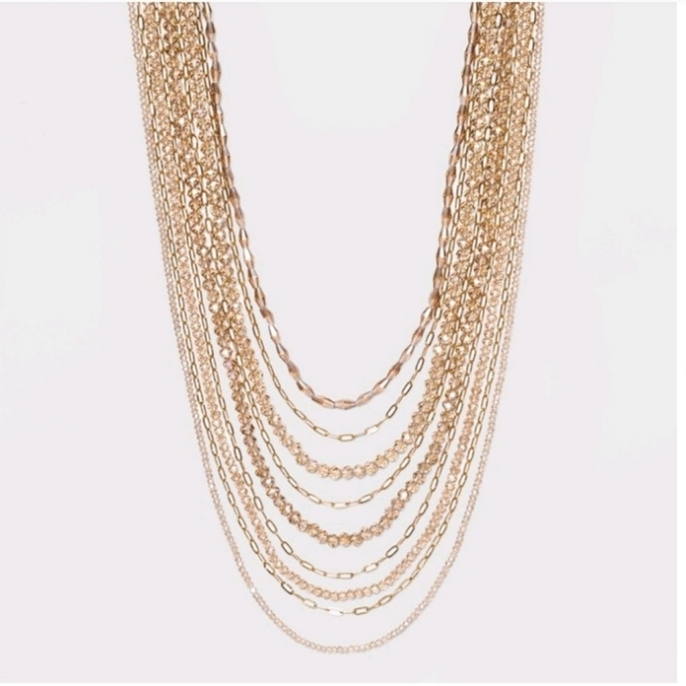 Nwt A New Day Chain, Beaded Multi-Strand Necklace - Picture 7 of 16